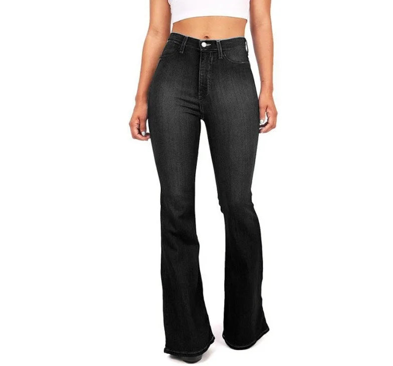 falapala Mid - Size Flared Jeans: Trendy Style for Every Occasion